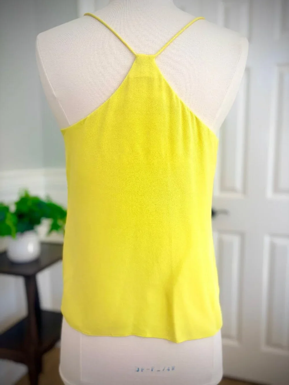 J. Crew Silk Carrie Cami in Bright Yellow, Size 2
